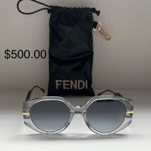 New Fendi Sunglasses – Iconic FF Logo, Oversized Glam, NWT